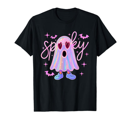 Pastel Spooky Ghost Aesthetic T-Shirt - Graphic Print Unisex - T-Shirt, Sweatshirt, Hoodie