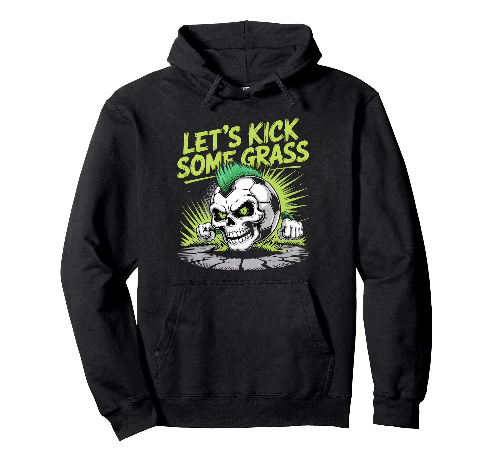 Let S Kick Some Grass Soccer Mom Hoodie - Custom Art Print Unisex - T-Shirt, Sweatshirt, Hoodie