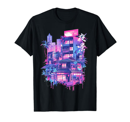 Tokyo Japan 80S 90S City Vaporwave T-Shirt - Aesthetic Graphic for Adults - T-Shirt, Sweatshirt, Hoodie