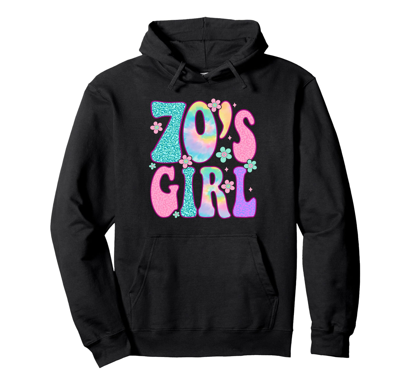 Groovy 70S Birthday Party Hippie Boho Hoodie - Trendy Graphic for Adults - T-Shirt, Sweatshirt, Hoodie