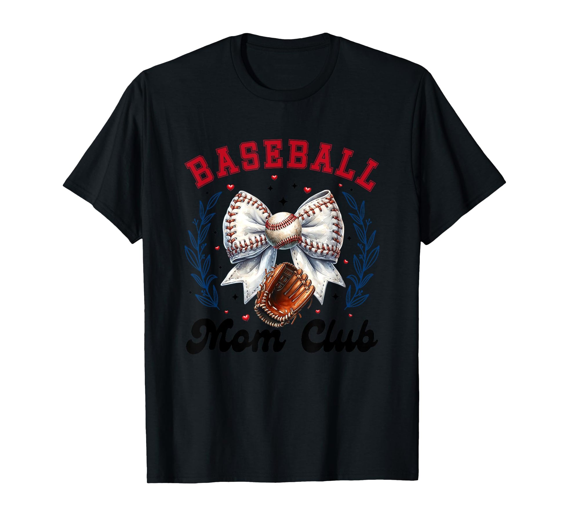 Baseball Mom Club Enthusiastic T-Shirt - Fun Novelty Design for Adults - T-Shirt, Sweatshirt, Hoodie