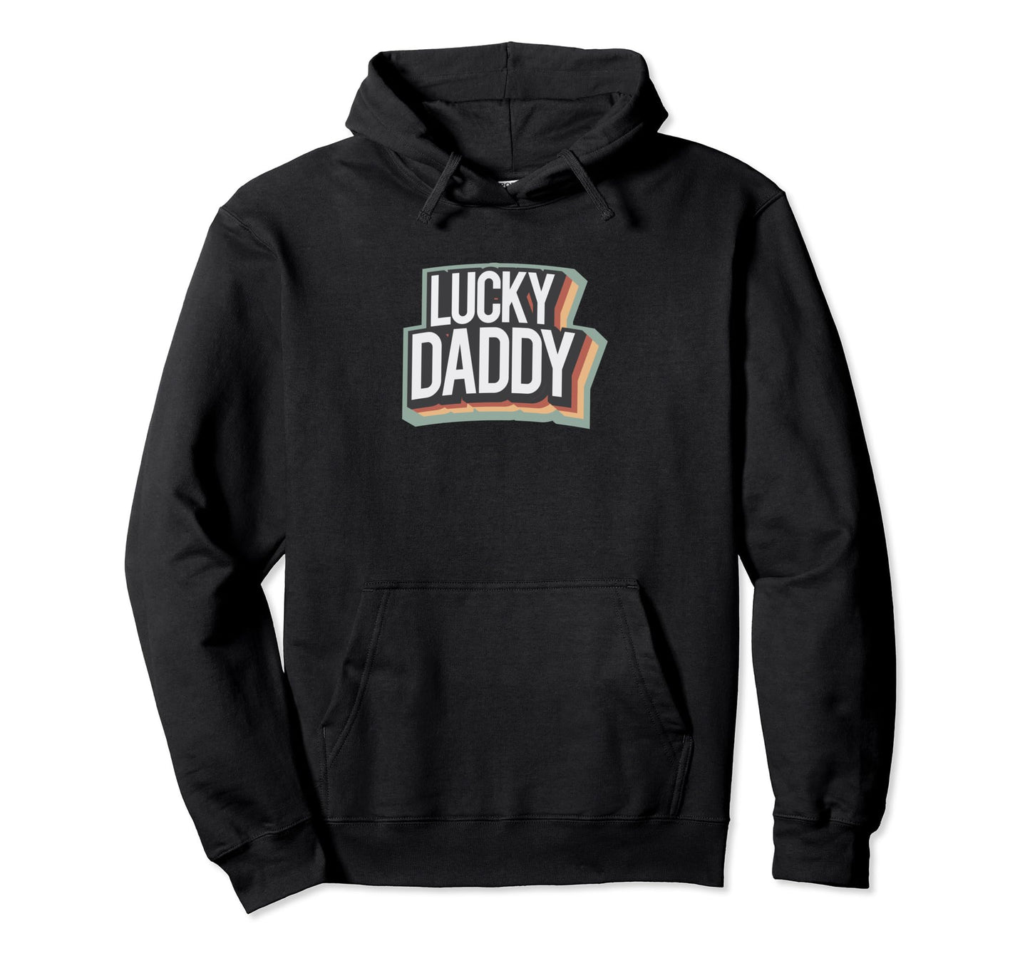 Lucky Daddy Rainbow Color Hoodie - Streetwear Style Men Women - T-Shirt, Sweatshirt, Hoodie