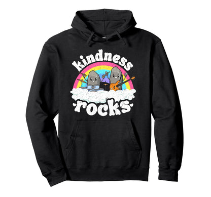 Anti Bullying Rainbow Hippie Music Hoodie - Unique Graphic for Adults - T-Shirt, Sweatshirt, Hoodie