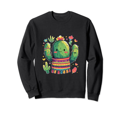 Cactus Serape Succulent Plant Cacti Sweatshirt - Fun Novelty Design Unisex - T-Shirt, Sweatshirt, Hoodie