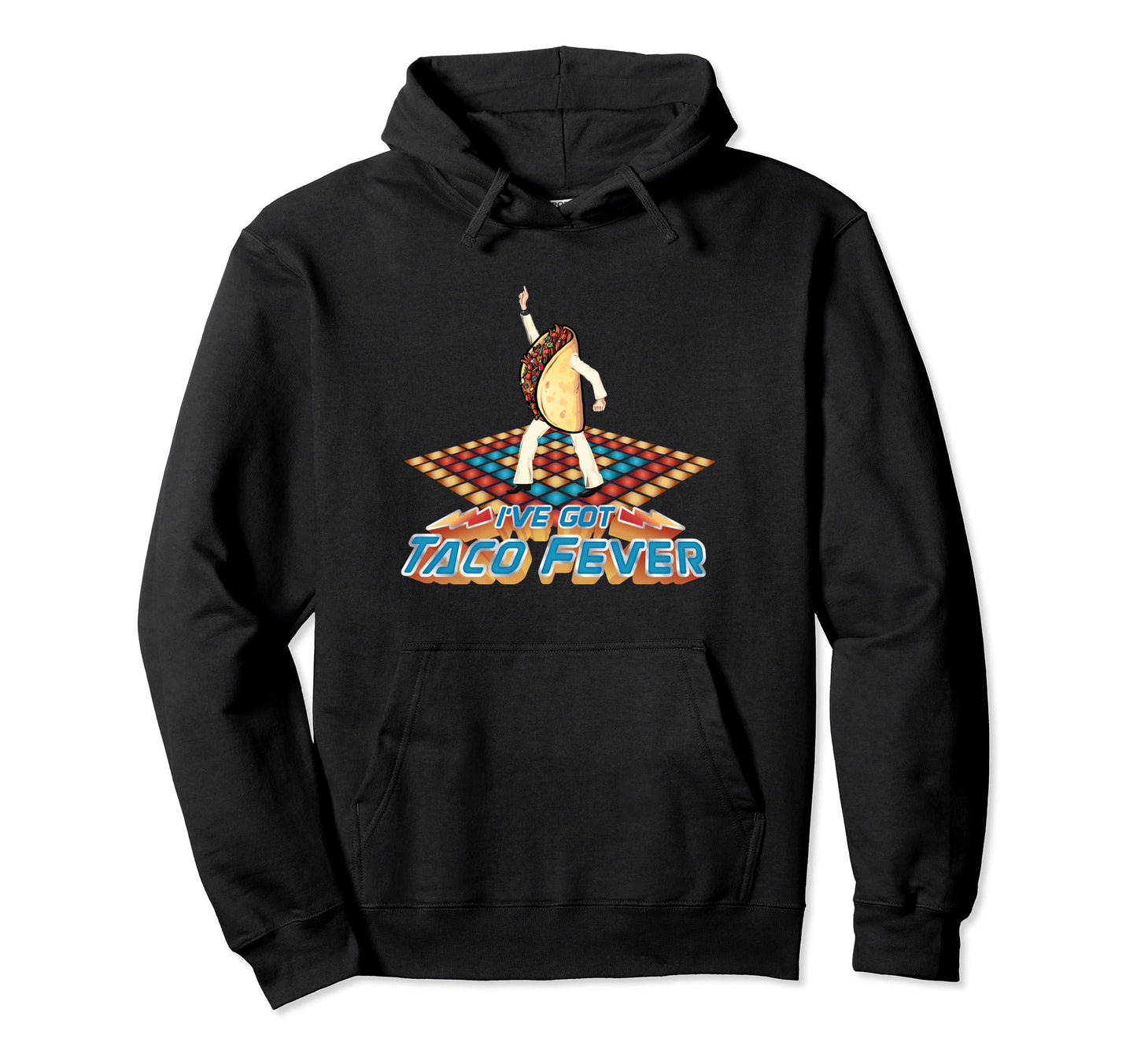 Funny Dancing Taco 70S Disco Fever Hoodie - Aesthetic Graphic for Adults - T-Shirt, Sweatshirt, Hoodie