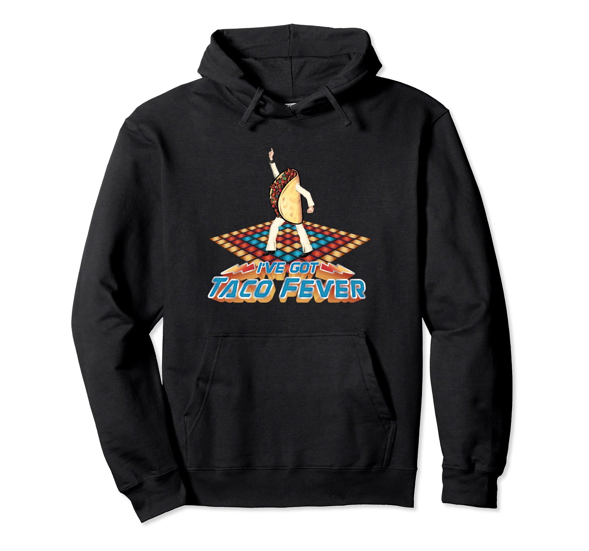 Funny Dancing Taco 70S Disco Fever Hoodie - Aesthetic Graphic for Adults - T-Shirt, Sweatshirt, Hoodie