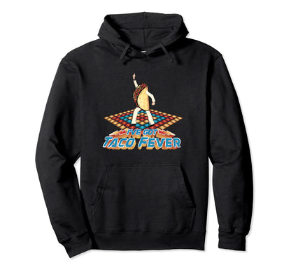 Funny Dancing Taco 70S Disco Fever Hoodie - Aesthetic Graphic for Adults - T-Shirt, Sweatshirt, Hoodie