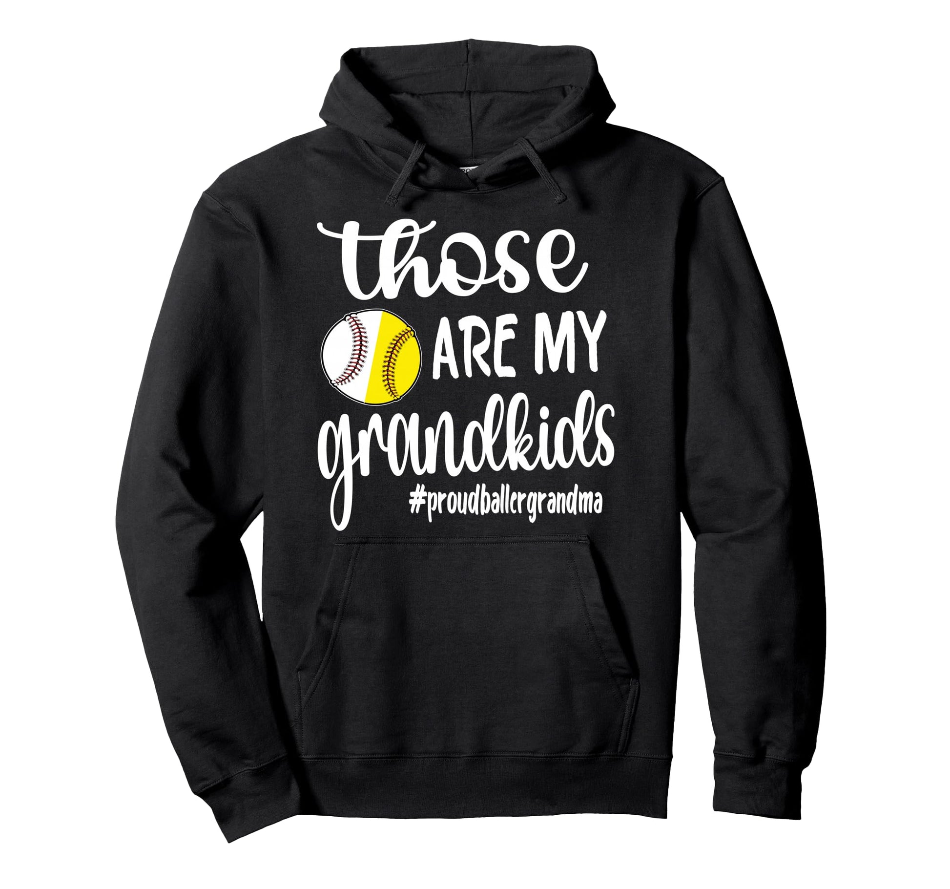 Those Are My Grandkids Softball Hoodie - Custom Art Print for Adults - T-Shirt, Sweatshirt, Hoodie