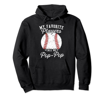 Funny My Favorite Baseball Player Calls Me Hoodie - Unique Graphic Unisex - T-Shirt, Sweatshirt, Hoodie