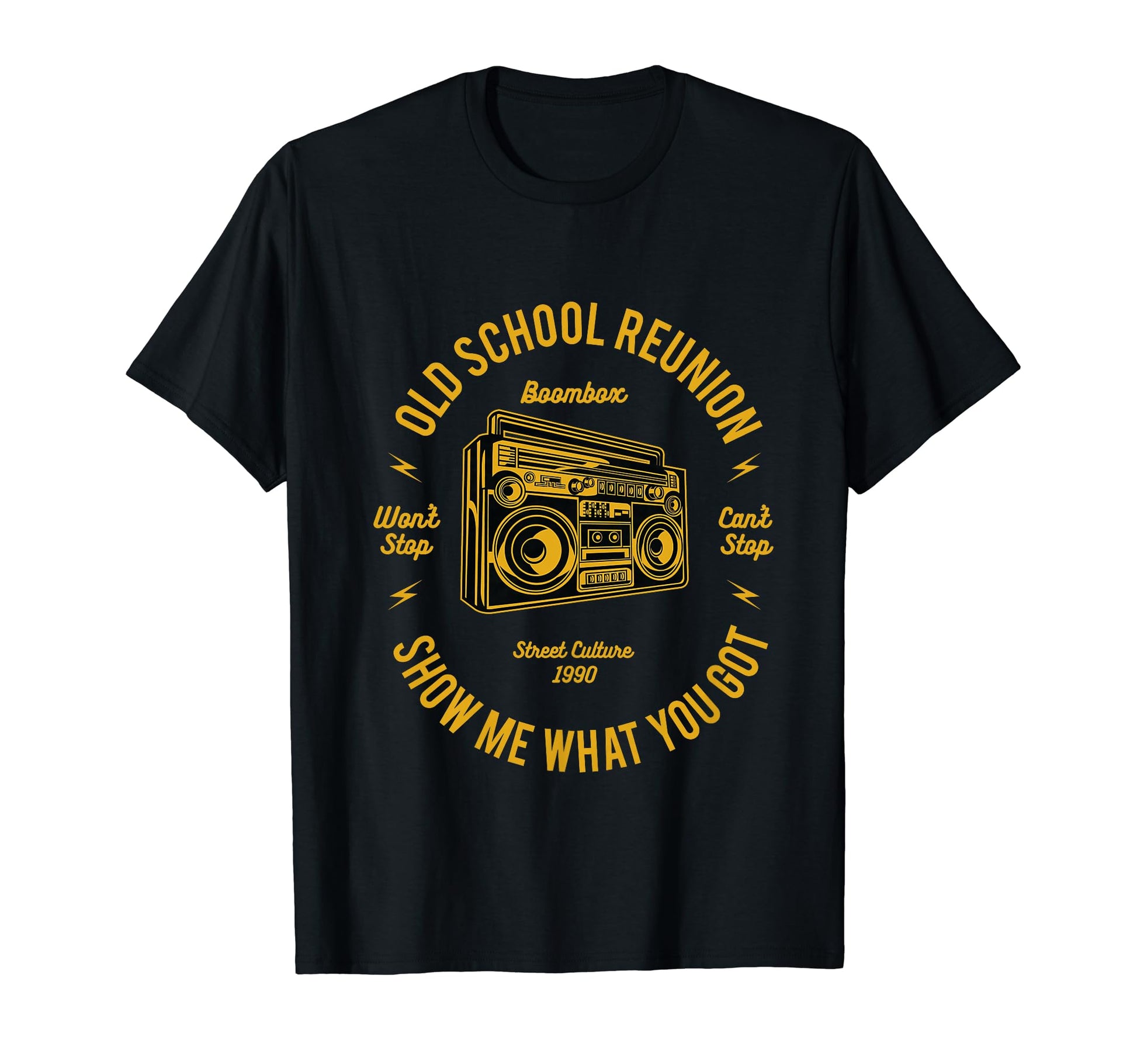Dj Hip Hop Old School Boombox Rap Music T-Shirt - Streetwear Style Unisex - T-Shirt, Sweatshirt, Hoodie