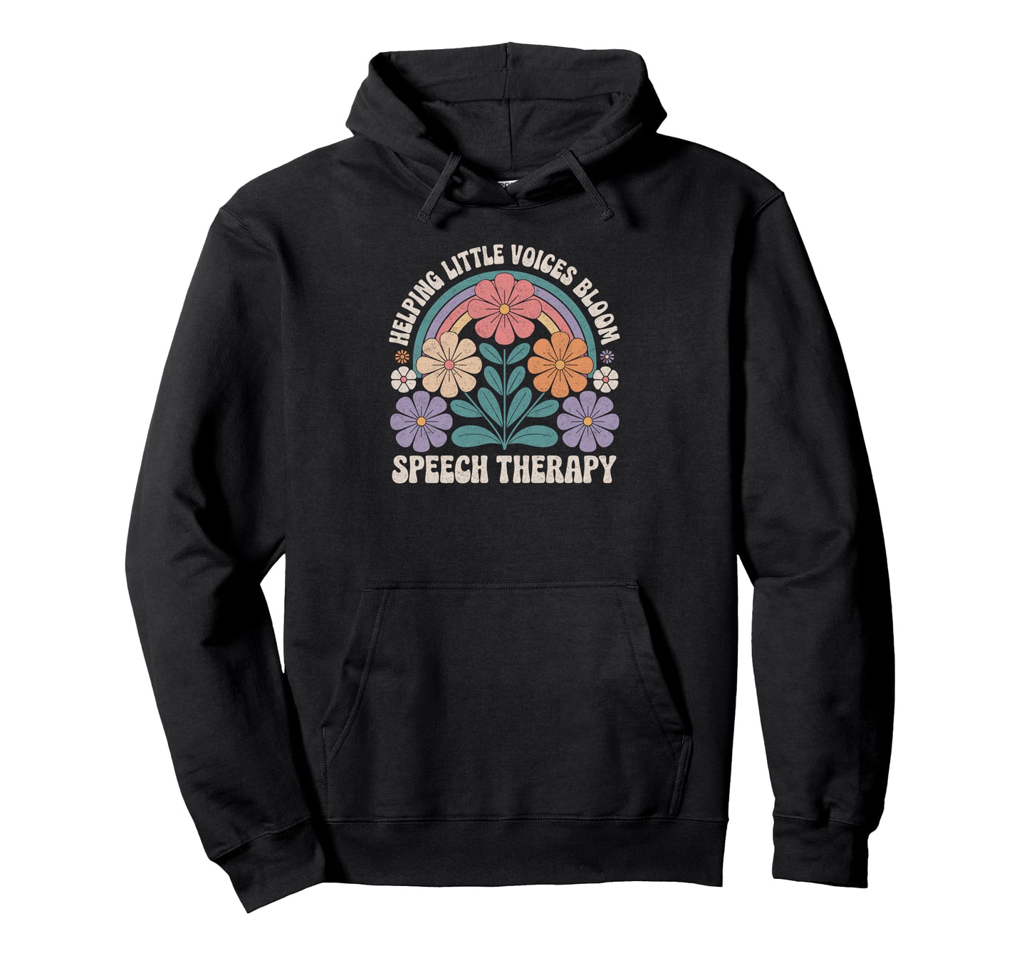 Helping Little Voices Bloom Speech Therapy Hoodie - Graphic Print Unisex - T-Shirt, Sweatshirt, Hoodie