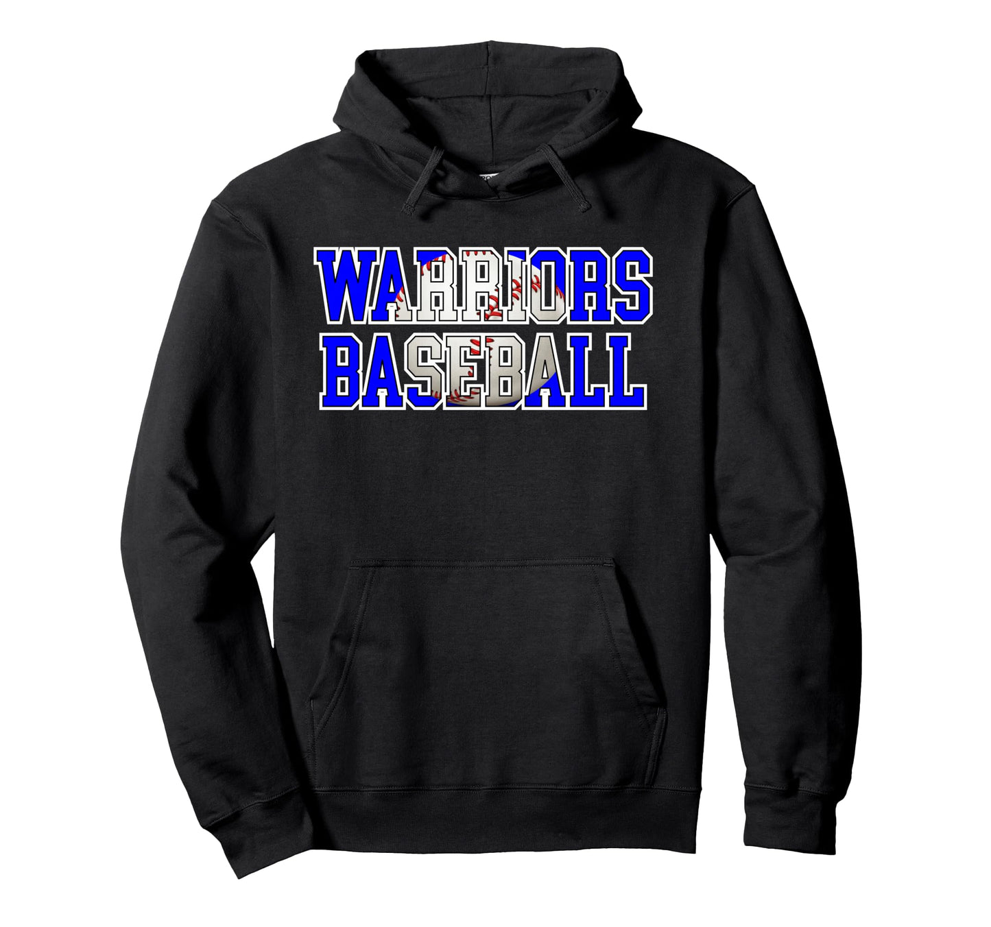 Warriors Baseball Mom Blue Warrior Hoodie - Aesthetic Graphic Men Women - T-Shirt, Sweatshirt, Hoodie