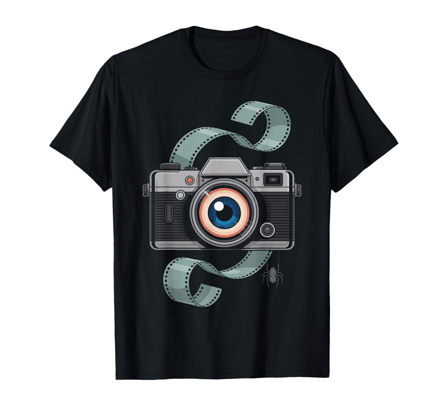 Spooky Camera Eyeball Photography T-Shirt - Fun Novelty Design for Adults - T-Shirt, Sweatshirt, Hoodie