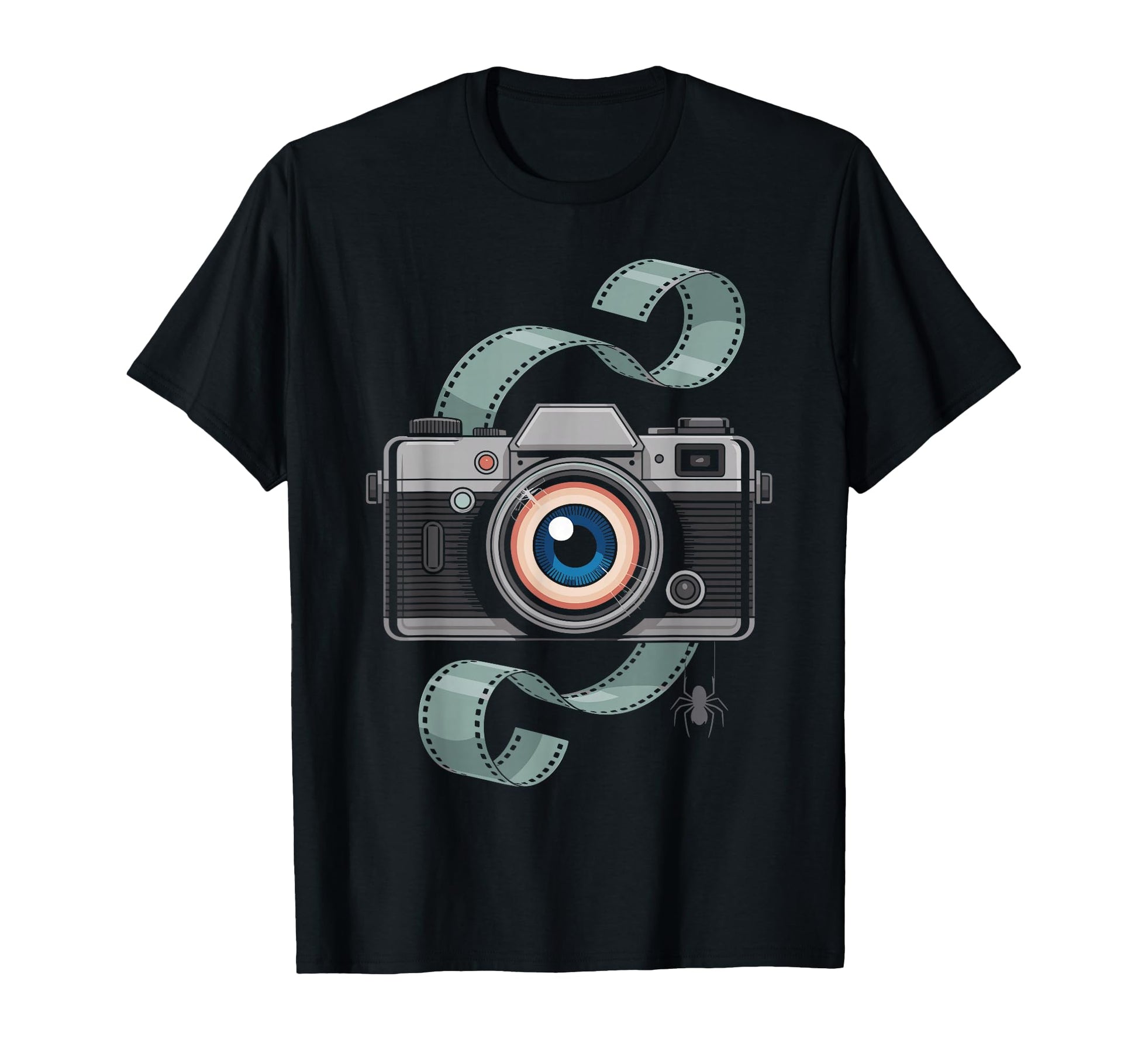 Spooky Camera Eyeball Photography T-Shirt - Fun Novelty Design for Adults - T-Shirt, Sweatshirt, Hoodie