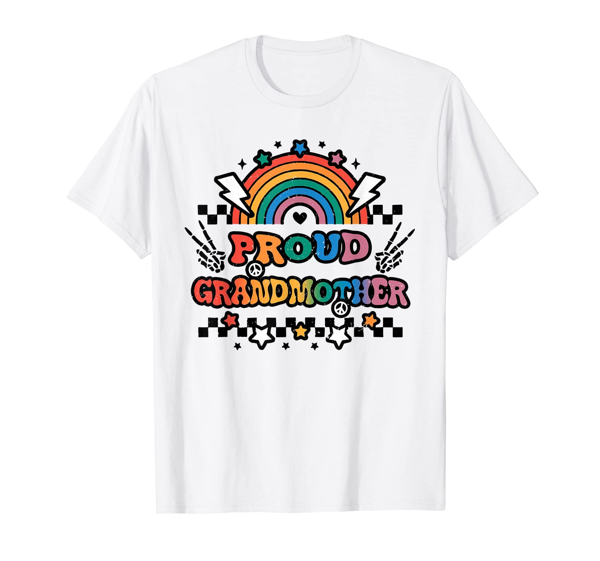 Proud Grandmother Lgbt Rainbow Gay T-Shirt - Fun Novelty Design for Adults - T-Shirt, Sweatshirt, Hoodie