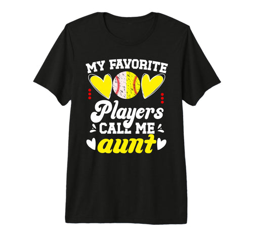 My Favorite Players Call Me Aunt T-Shirt - Minimalist Print Unisex - T-Shirt, Sweatshirt, Hoodie