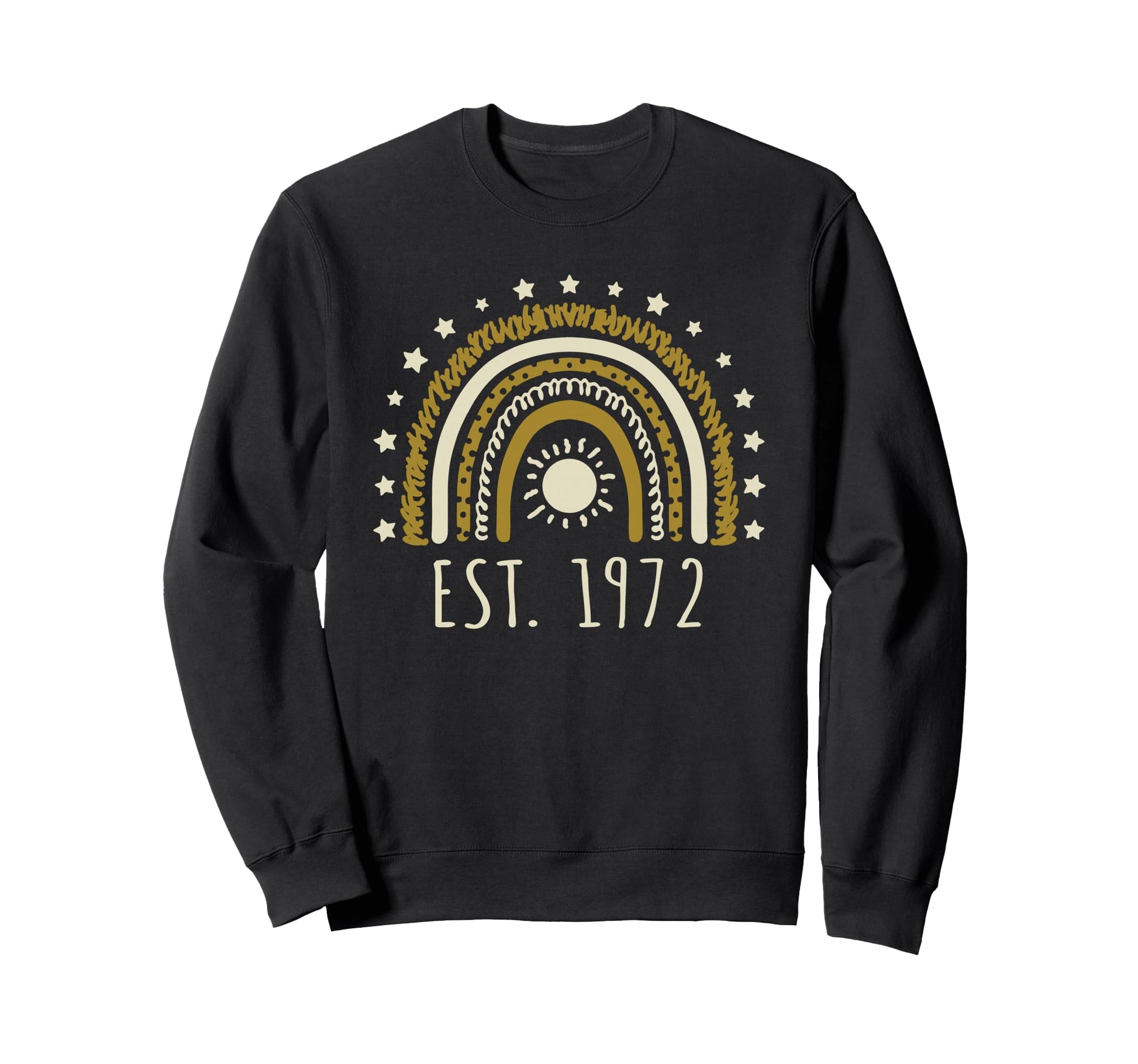 Est 1972 Rainbow Established 1972 Sweatshirt - Novelty Apparel Unisex - T-Shirt, Sweatshirt, Hoodie