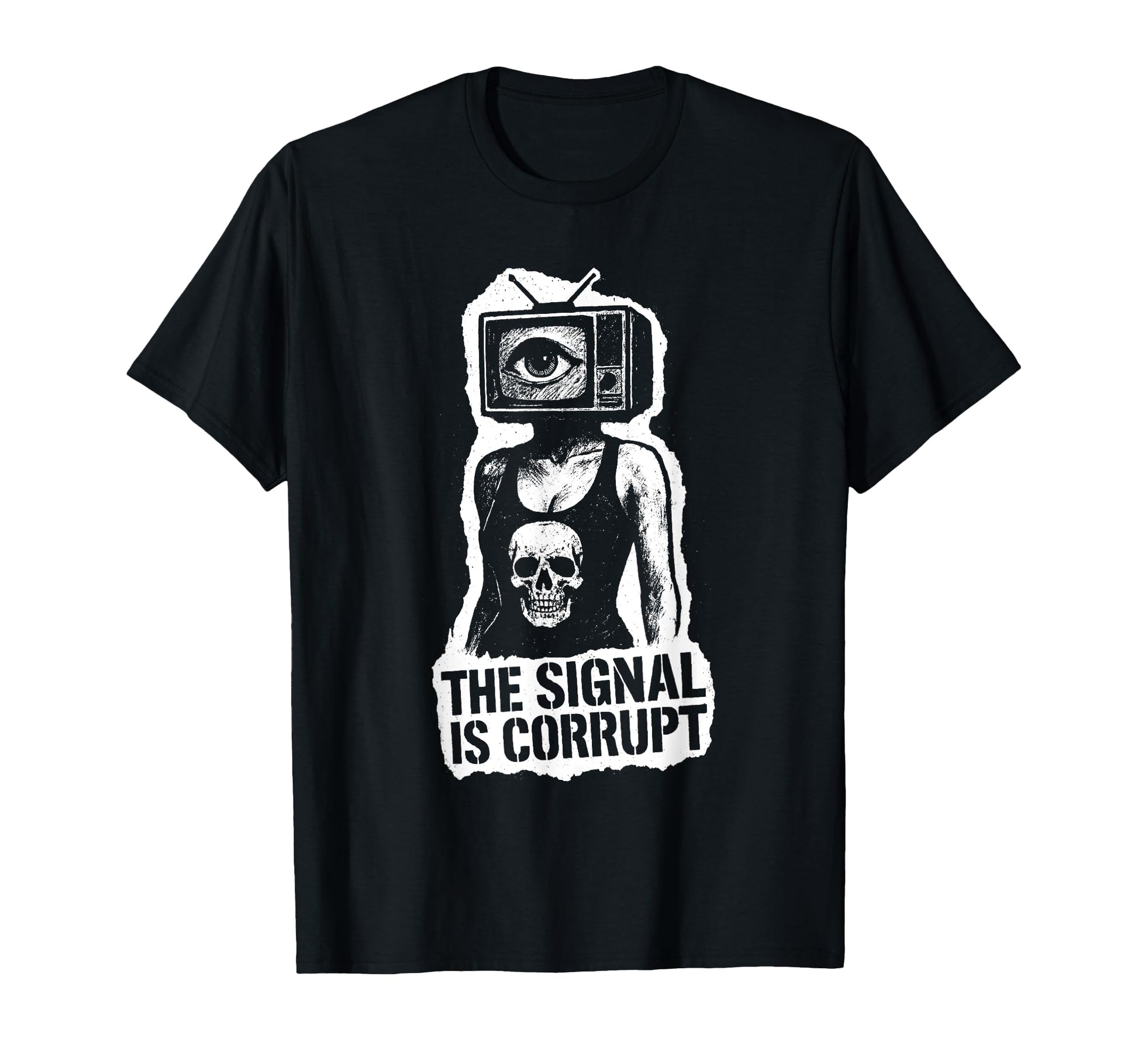 Punk Rock Skull 80S 90S Grunge T-Shirt - Casual Everyday Wear Unisex - T-Shirt, Sweatshirt, Hoodie