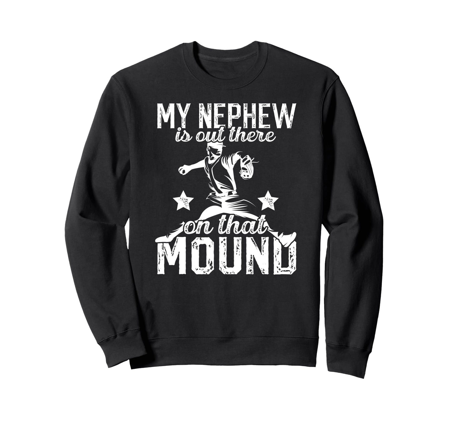 Proud Baseball Pitcher Uncle Sweatshirt - Unique Graphic for Adults - T-Shirt, Sweatshirt, Hoodie