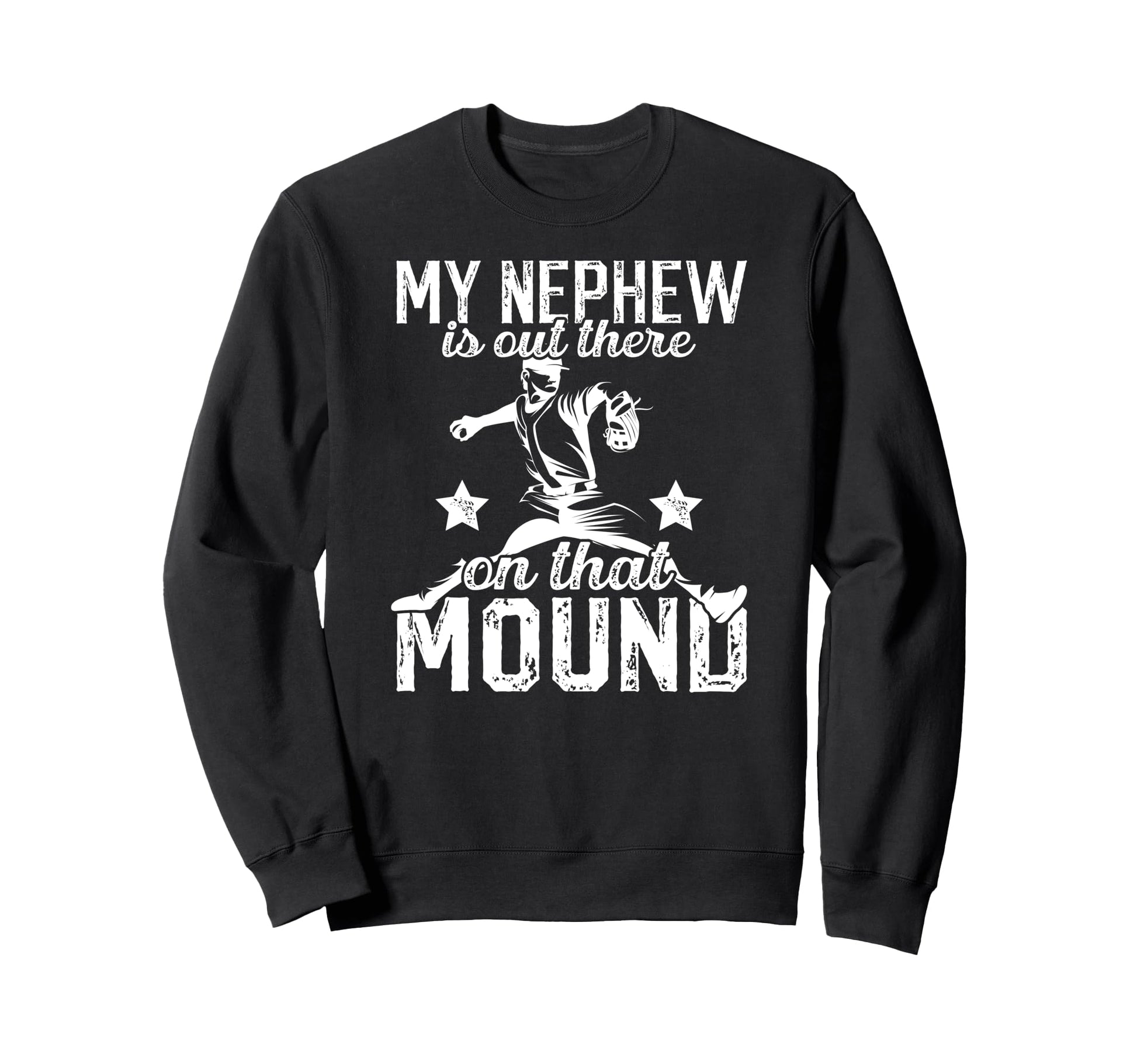 Proud Baseball Pitcher Uncle Sweatshirt - Unique Graphic for Adults - T-Shirt, Sweatshirt, Hoodie