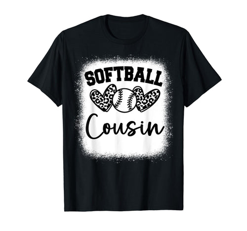 Personalized Baseball Heart Cousin T-Shirt - Casual Everyday Wear Men Women - T-Shirt, Sweatshirt, Hoodie