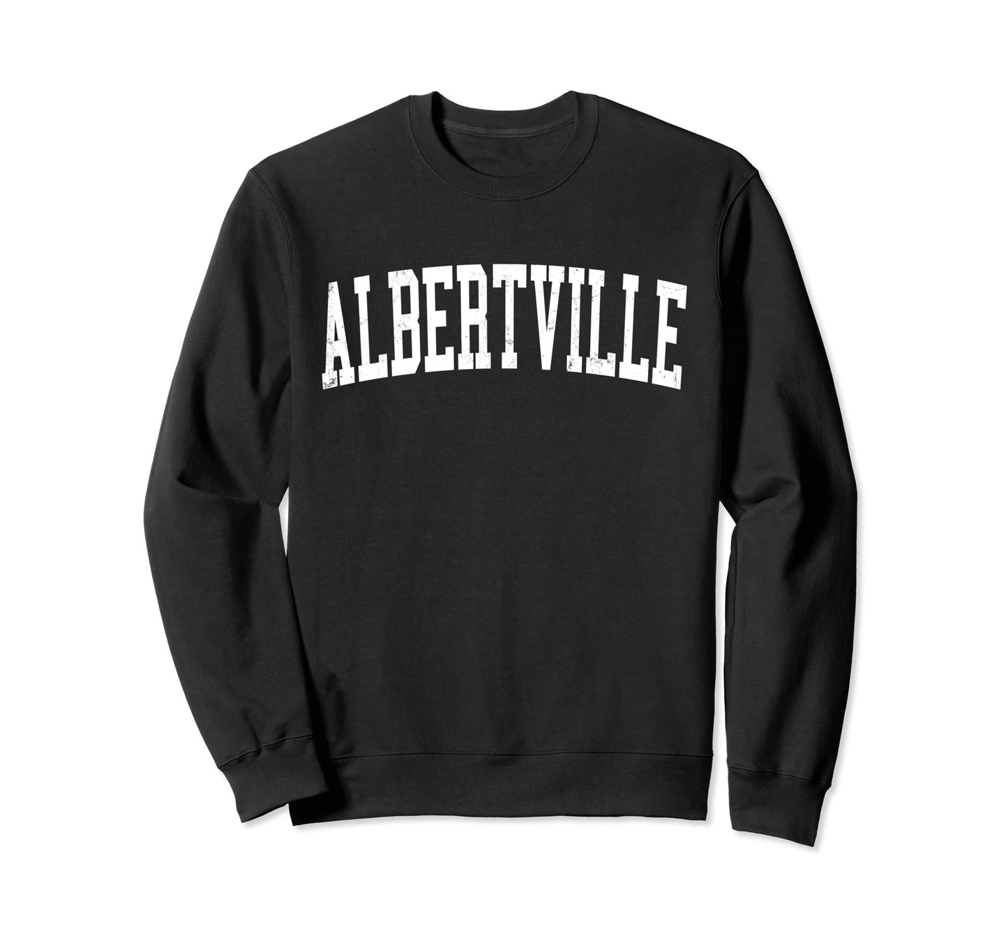 Albertville Mn Distressed White Sweatshirt - Aesthetic Graphic Men Women - T-Shirt, Sweatshirt, Hoodie