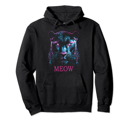 Panther Black Cyberpunk Aesthetic Hoodie - Graphic Print for Adults - T-Shirt, Sweatshirt, Hoodie