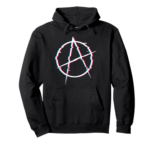 Anarchy Symbol Anarchist Anti Government Hoodie - Minimalist Print Unisex - T-Shirt, Sweatshirt, Hoodie