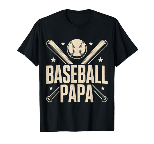 Funny Dad Shirts Baseball Papa Fathers T-Shirt - Graphic Print Men Women - T-Shirt, Sweatshirt, Hoodie