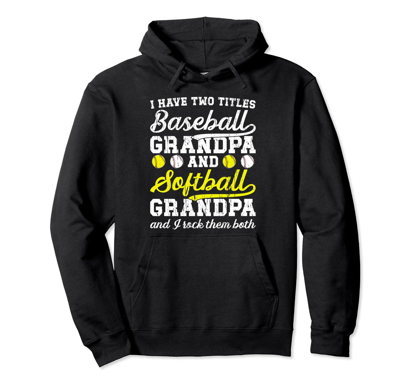 Baseball Softball Grandpa Proud Hoodie - Aesthetic Graphic Men Women - T-Shirt, Sweatshirt, Hoodie