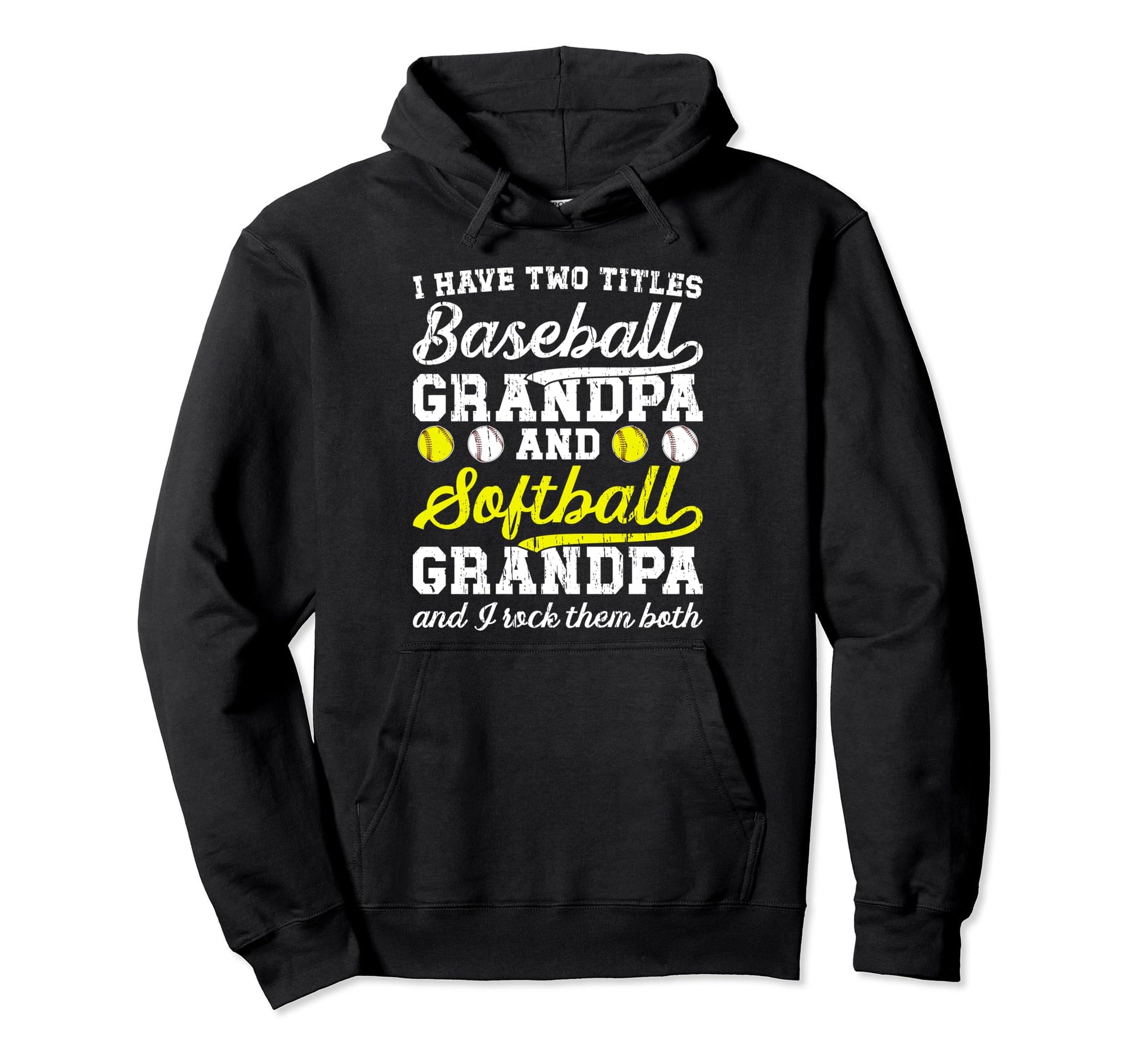 Baseball Softball Grandpa Proud Hoodie - Aesthetic Graphic Men Women - T-Shirt, Sweatshirt, Hoodie