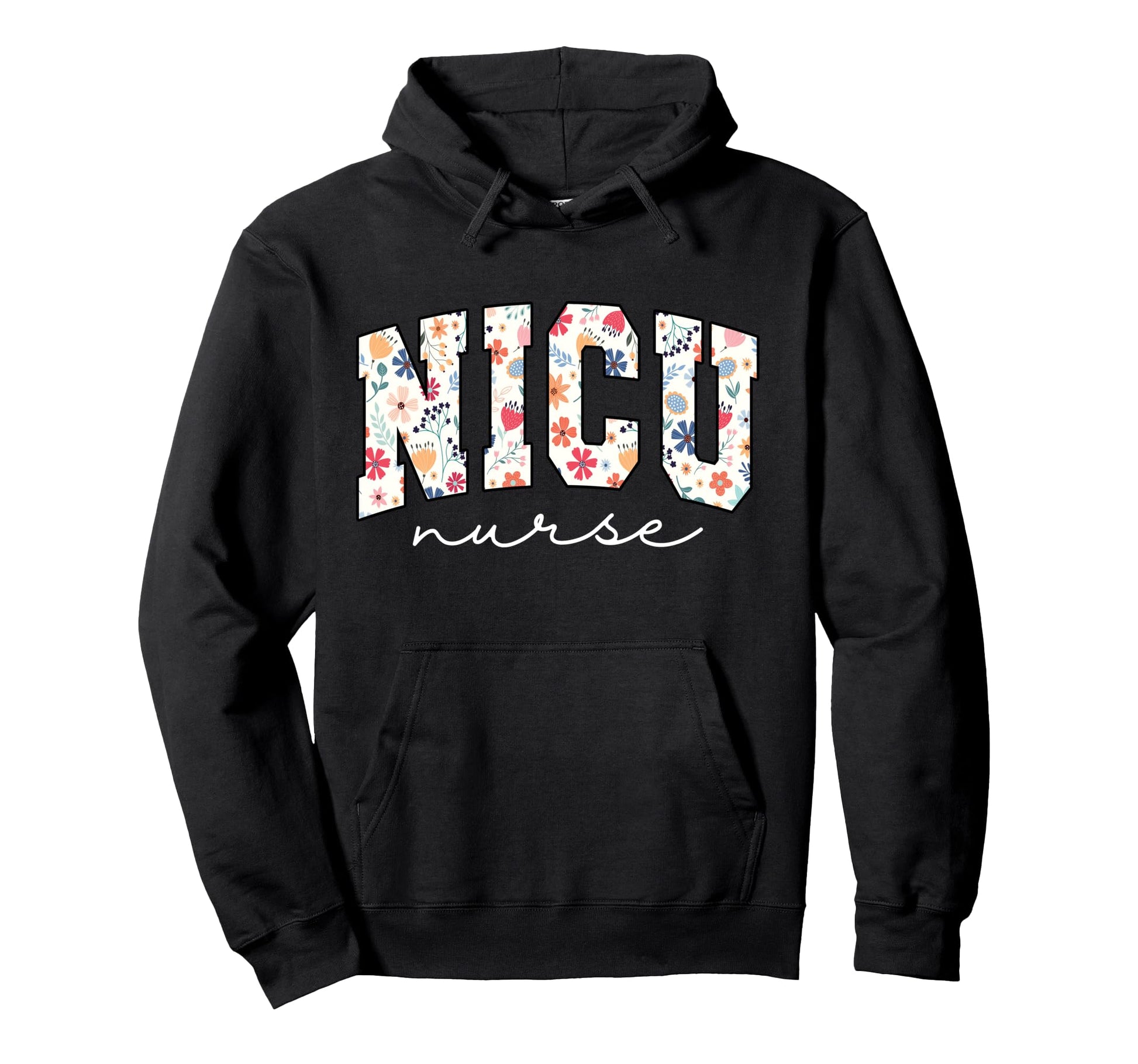 Floral Nicu Nurse Daisy Flower Hoodie - Streetwear Style Men Women - T-Shirt, Sweatshirt, Hoodie