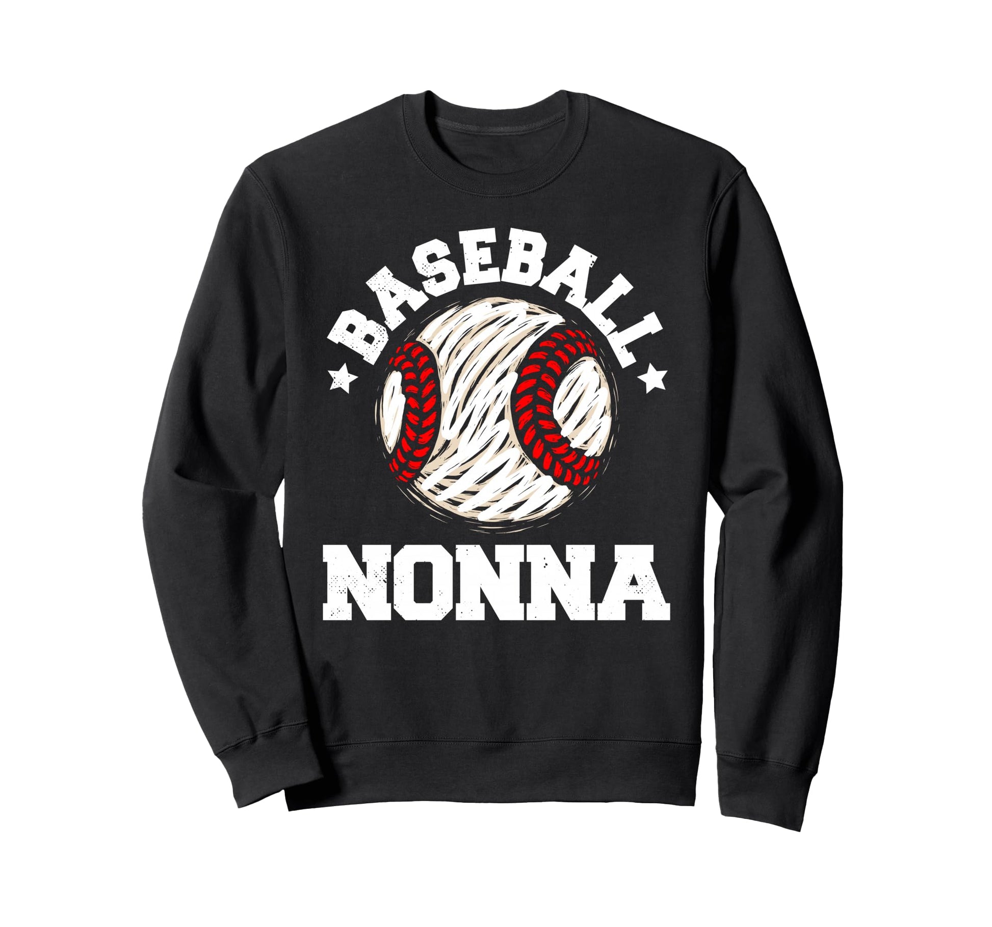Baseball Nonna Distressed Funny Sweatshirt - Streetwear Style Unisex - T-Shirt, Sweatshirt, Hoodie