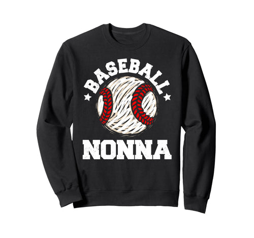 Baseball Nonna Distressed Funny Sweatshirt - Streetwear Style Unisex - T-Shirt, Sweatshirt, Hoodie