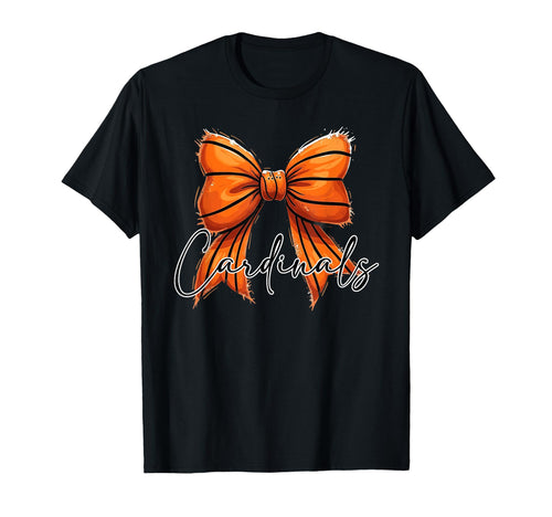 Cardinals Basketball Mom Coquette T-Shirt - Casual Everyday Wear Unisex - T-Shirt, Sweatshirt, Hoodie