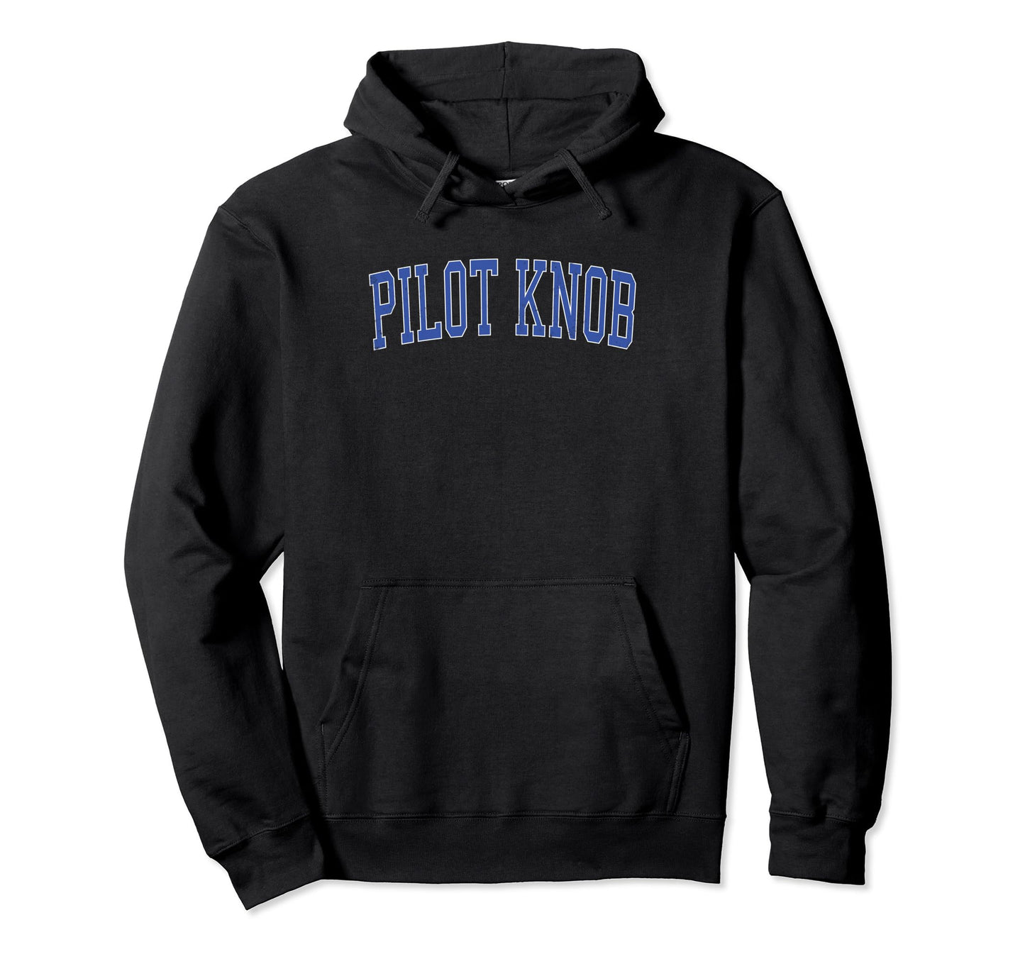 Pilot Knob Distressed Blue Varsity Hoodie - Aesthetic Graphic Men Women - T-Shirt, Sweatshirt, Hoodie