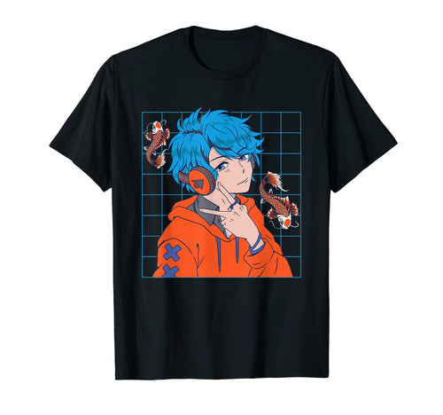 Japanese Aesthetic Koi Fish Vaporwave T-Shirt - Aesthetic Graphic Unisex - T-Shirt, Sweatshirt, Hoodie