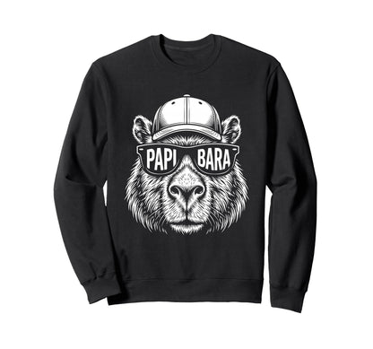Papibara Fathers Day Best Dad Sweatshirt - Unique Graphic Men Women - T-Shirt, Sweatshirt, Hoodie