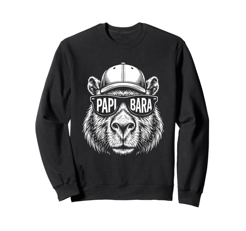Papibara Fathers Day Best Dad Sweatshirt - Unique Graphic Men Women - T-Shirt, Sweatshirt, Hoodie