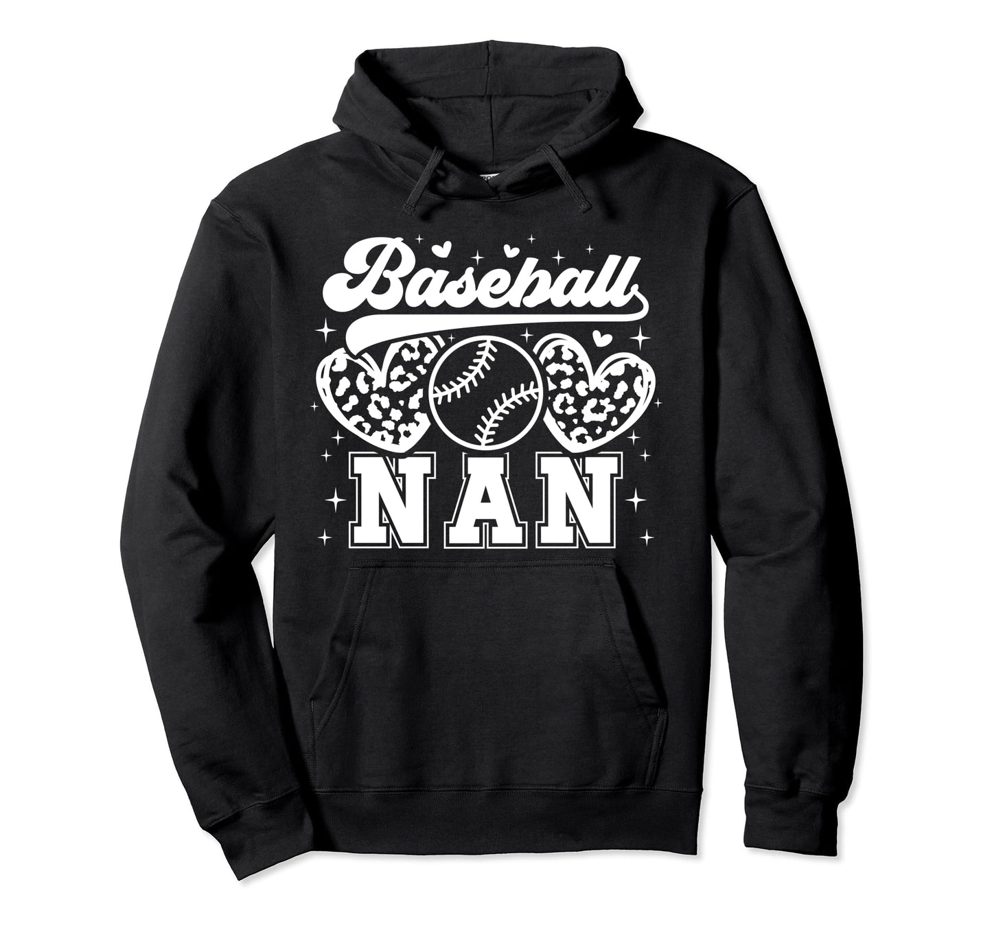 Baseball Nan Grandma Nan Baseball Hoodie - Streetwear Style for Adults - T-Shirt, Sweatshirt, Hoodie