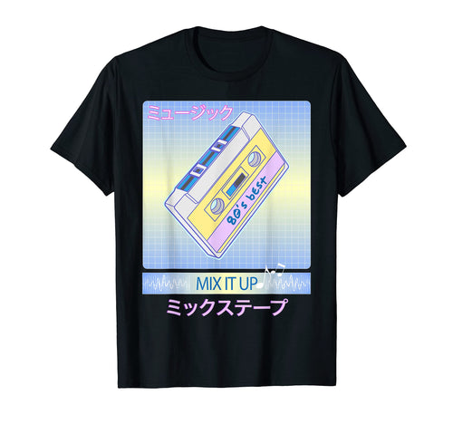 Japanese Aesthetic Vaporwave Art 1980S Mix T-Shirt - Graphic Print Unisex - T-Shirt, Sweatshirt, Hoodie