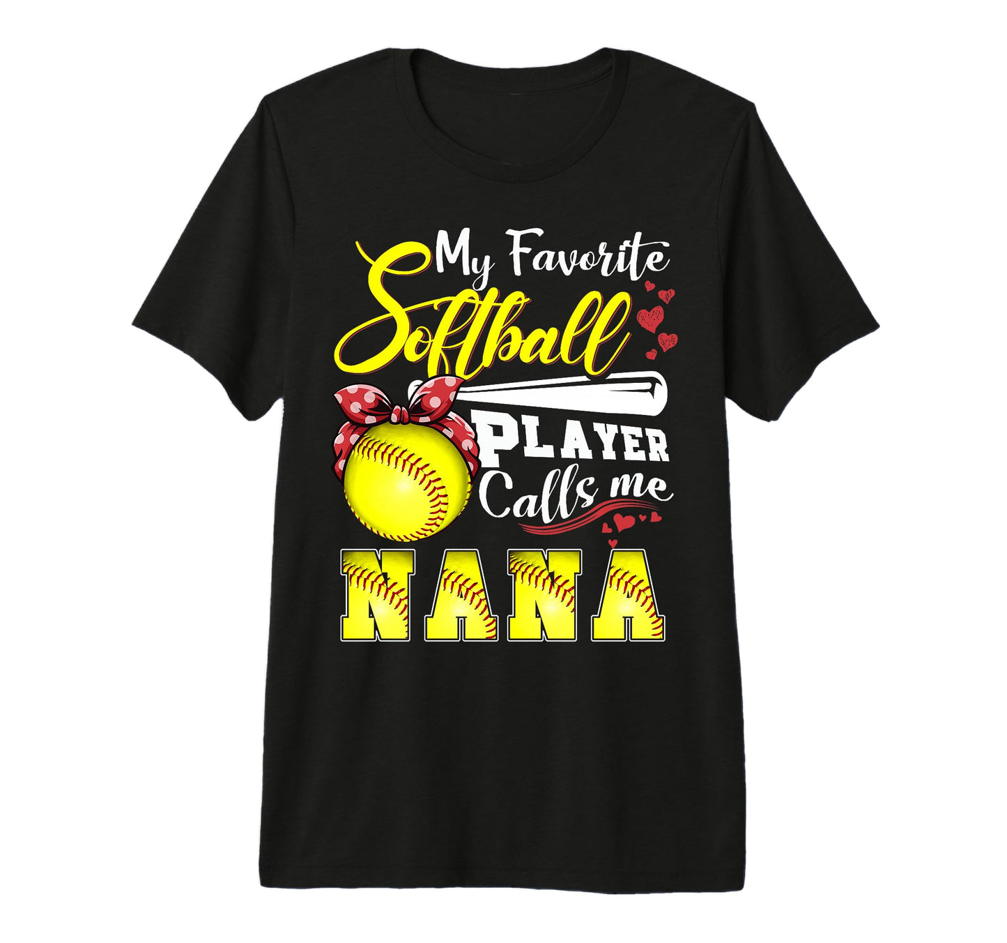 My Favorite Softball Player Calls Me T-Shirt - Custom Art Print for Adults - T-Shirt, Sweatshirt, Hoodie