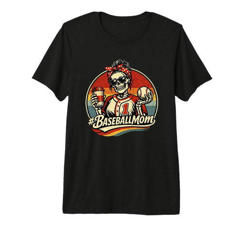 Womens Baseball Mom Baseball Mama T-Shirt - Graphic Print Unisex - T-Shirt, Sweatshirt, Hoodie