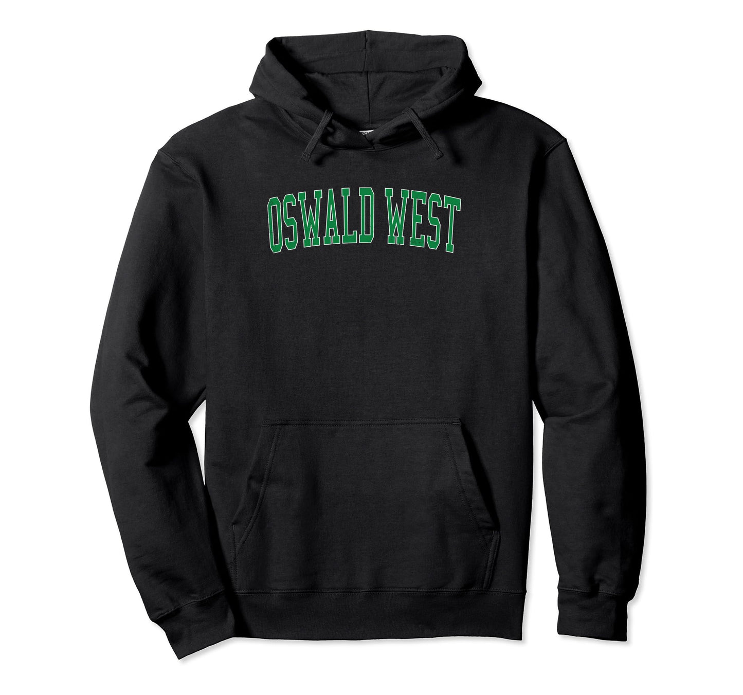 Oswald West Distressed Green Varsity Hoodie - Minimalist Print Men Women - T-Shirt, Sweatshirt, Hoodie