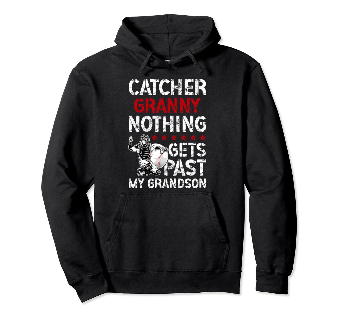 Baseball Catcher Granny Proud Granny Hoodie - Trendy Graphic Unisex - T-Shirt, Sweatshirt, Hoodie