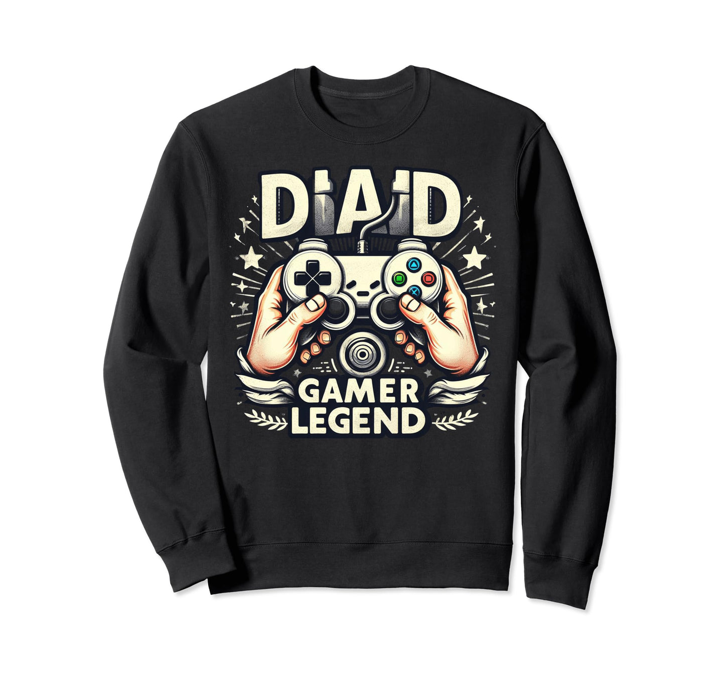 Gamer Dad Game Controller Gaming Sweatshirt - Novelty Apparel Men Women - T-Shirt, Sweatshirt, Hoodie