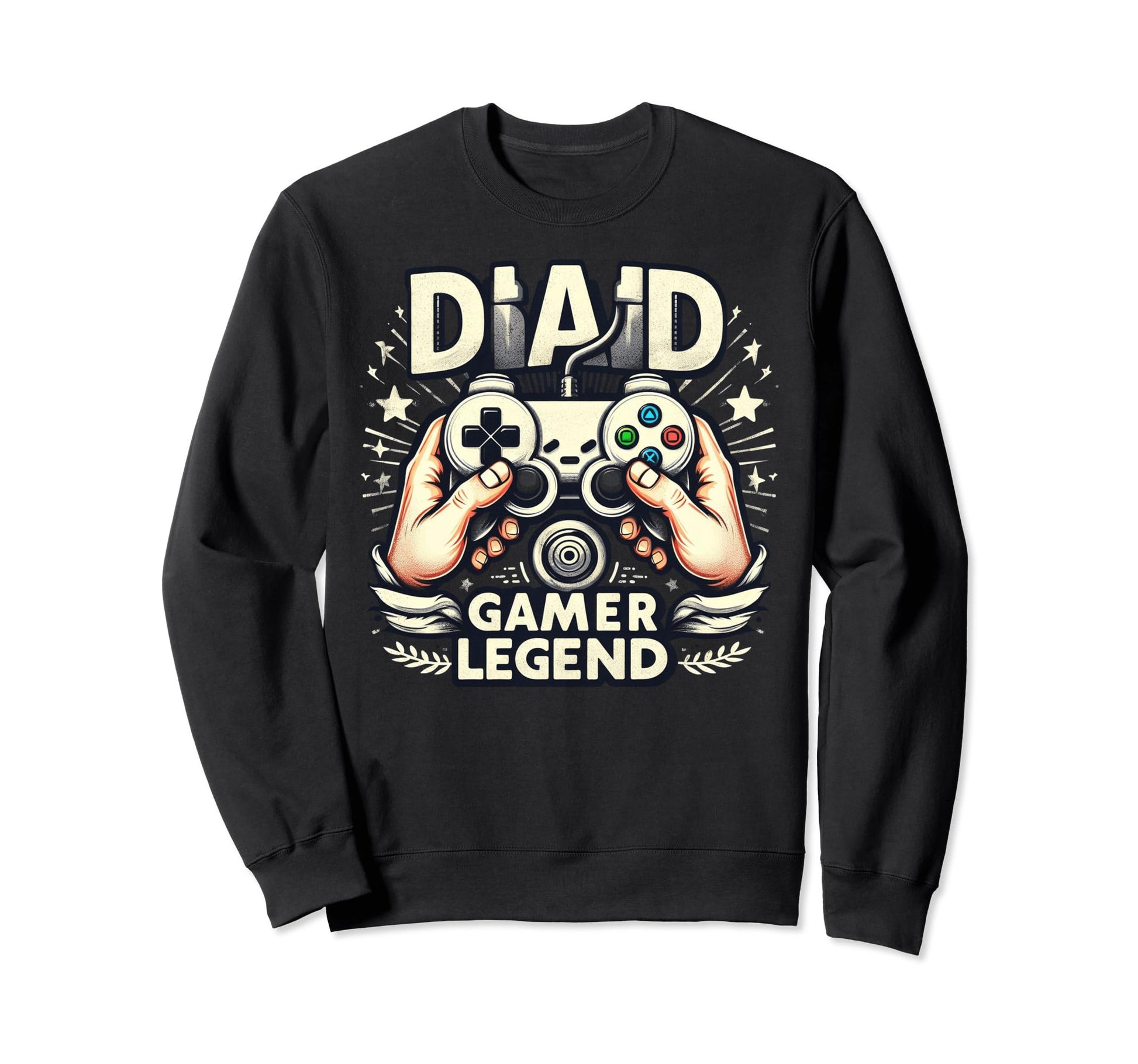 Gamer Dad Game Controller Gaming Sweatshirt - Novelty Apparel Men Women - T-Shirt, Sweatshirt, Hoodie