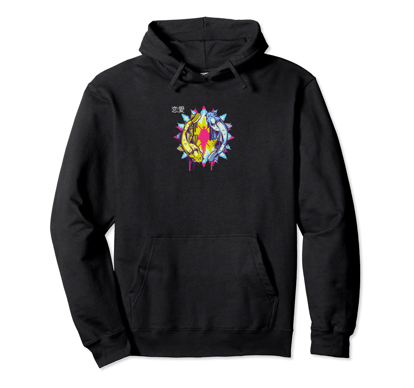 Vaporwave Aesthetic Art Japanese Koi Fish Hoodie - Minimalist Print Unisex - T-Shirt, Sweatshirt, Hoodie