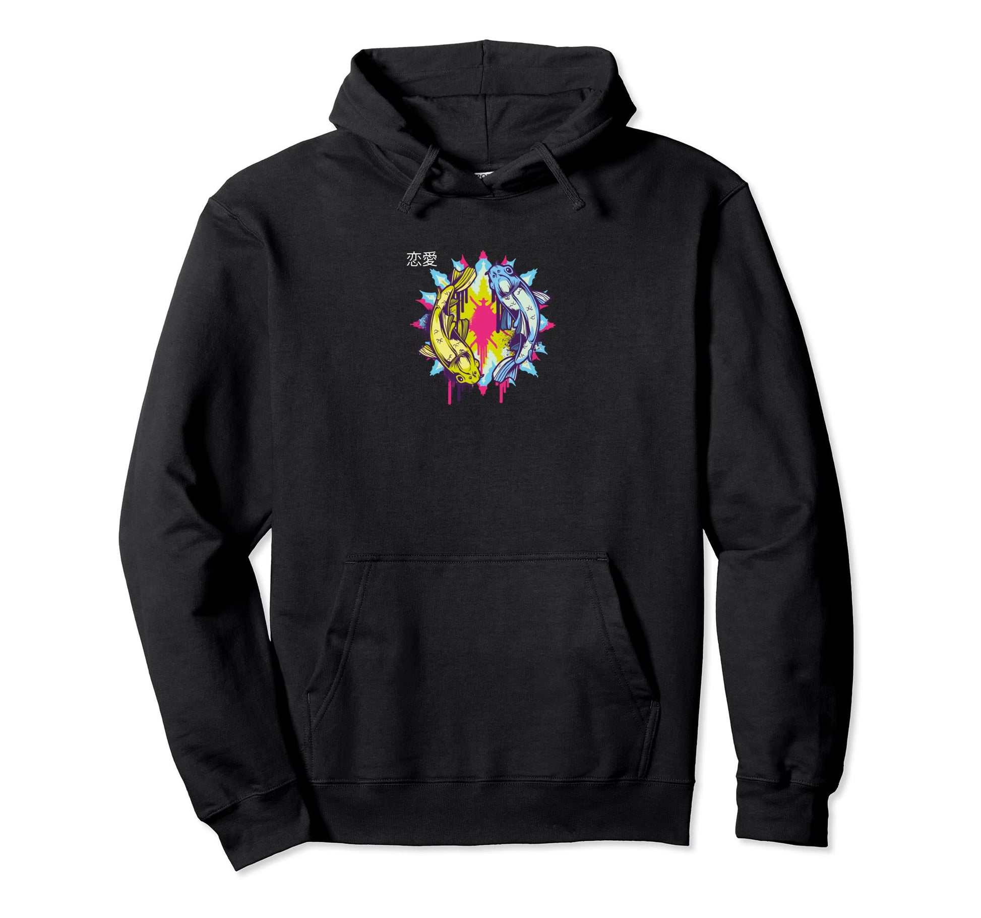 Vaporwave Aesthetic Art Japanese Koi Fish Hoodie - Minimalist Print Unisex - T-Shirt, Sweatshirt, Hoodie