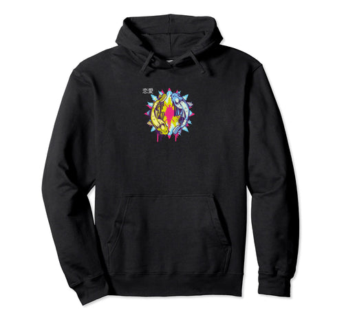 Vaporwave Aesthetic Art Japanese Koi Fish Hoodie - Minimalist Print Unisex - T-Shirt, Sweatshirt, Hoodie